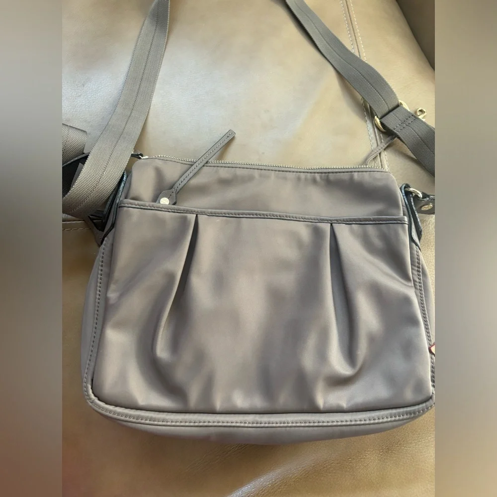 Mz Wallace light brown nylon crossbody